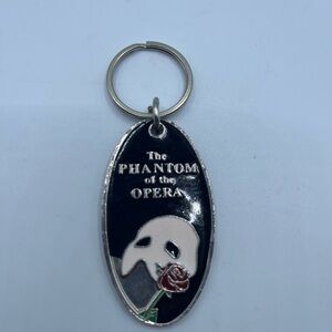 Phantom of the Opera Keychain with Rose